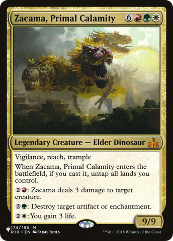 Image for Zacama, Primal Calamity (174) [The List Reprints]