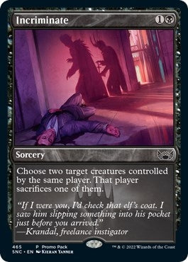 Image for Incriminate (465) [Promo Pack: Streets of New Capenna]