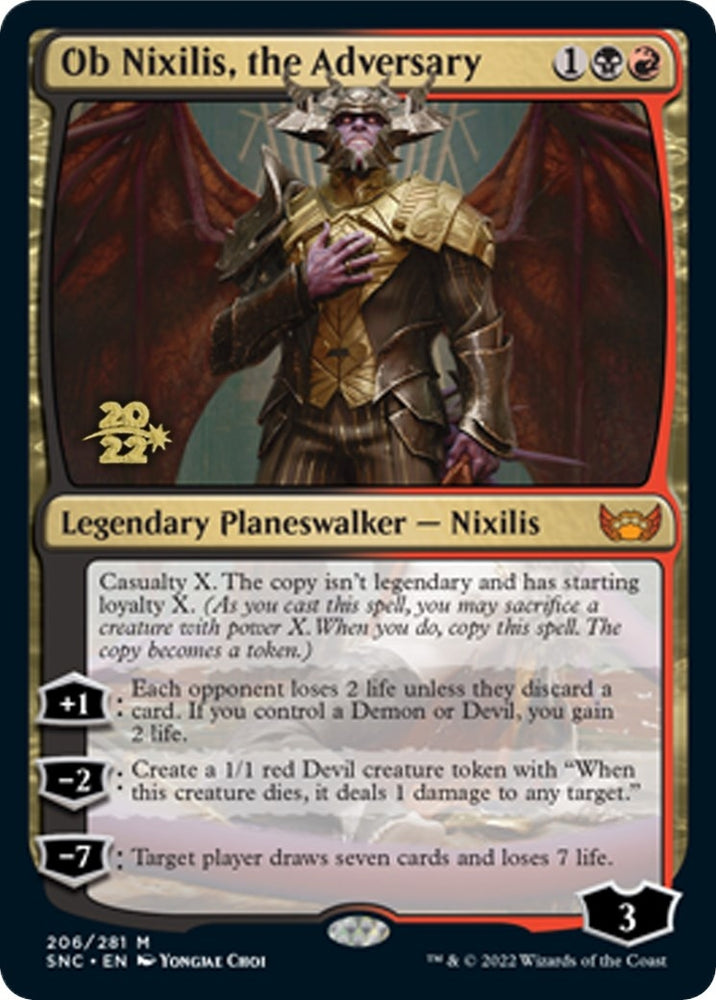 Image for Ob Nixilis, the Adversary (206) [Prerelease Cards]