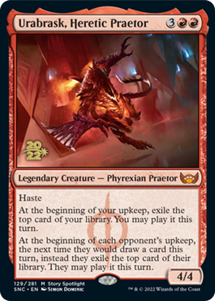Image for Urabrask, Heretic Praetor (129) [Prerelease Cards]