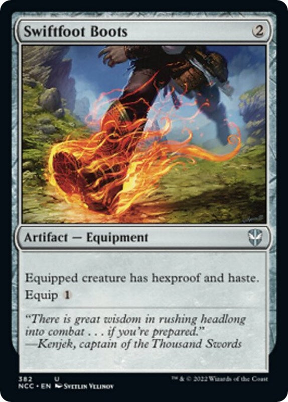 Image for Swiftfoot Boots (382) [Commander: Streets of New Capenna]