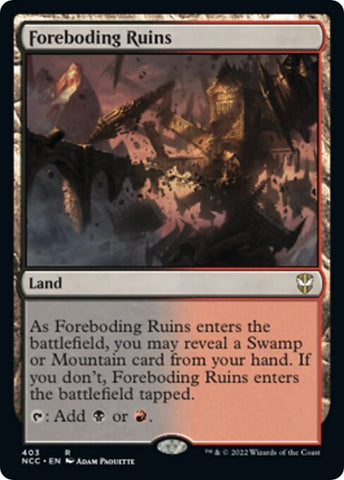 Image for Foreboding Ruins (403) [Commander: Streets of New Capenna]