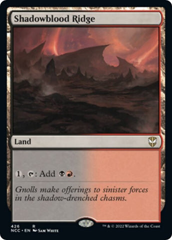 Image for Shadowblood Ridge (426) [Commander: Streets of New Capenna]