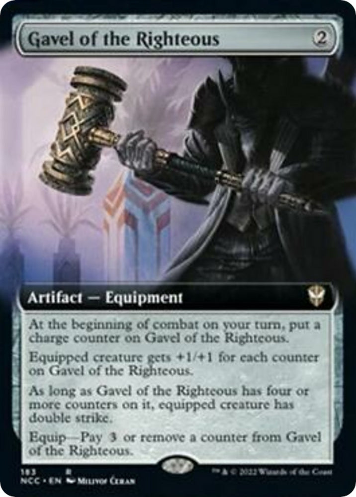 Image for Gavel of the Righteous (Extended Art) (183) [Commander: Streets of New Capenna]