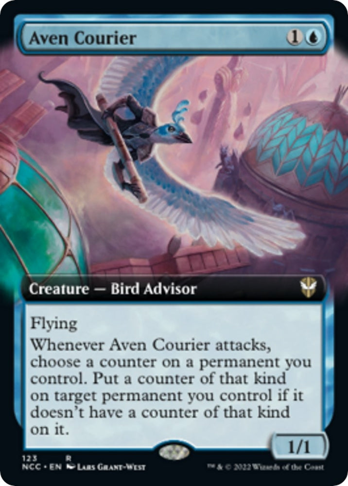 Image for Aven Courier (Extended Art) (123) [Commander: Streets of New Capenna]