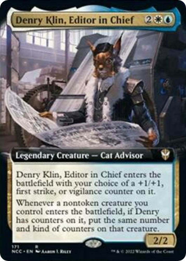 Image for Denry Klin, Editor in Chief (Extended Art) (171) [Commander: Streets of New Capenna]