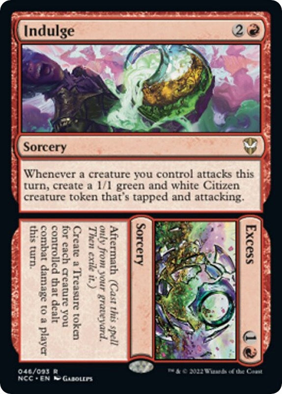 Image for Indulge // Excess (46) [Commander: Streets of New Capenna]