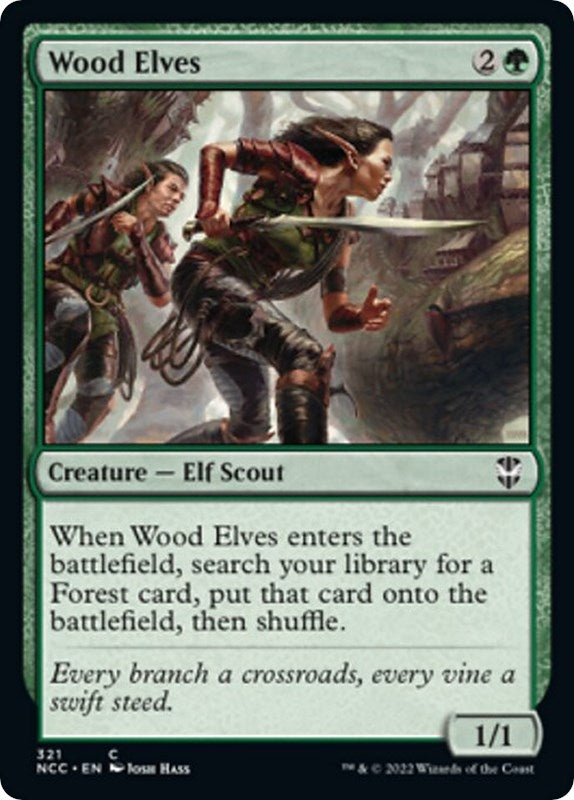 Image for Wood Elves (321) [Commander: Streets of New Capenna]