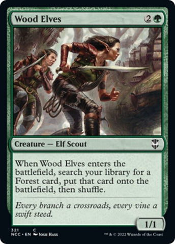Image for Wood Elves (321) [Commander: Streets of New Capenna]