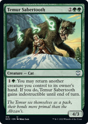 Image for Temur Sabertooth (315) [Commander: Streets of New Capenna]