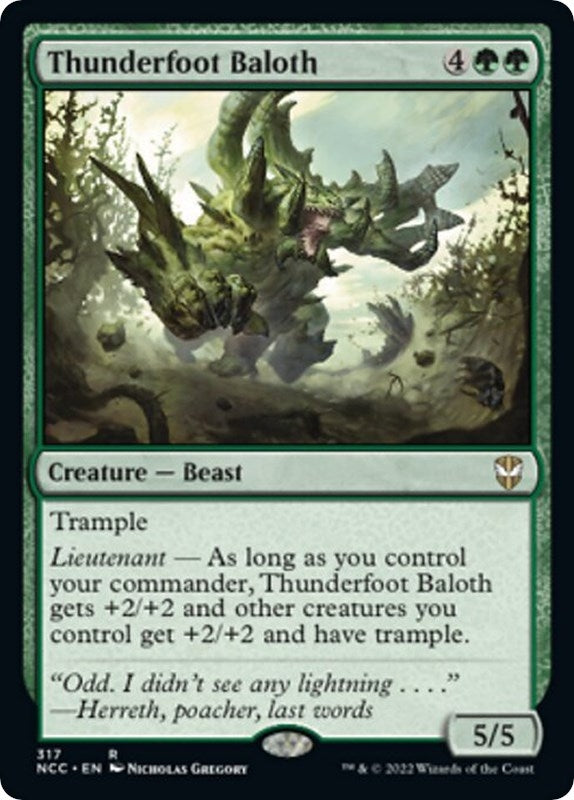 Image for Thunderfoot Baloth (317) [Commander: Streets of New Capenna]
