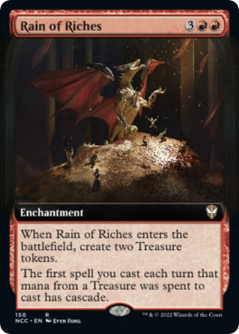 Image for Rain of Riches (Extended Art) (150) [Commander: Streets of New Capenna]