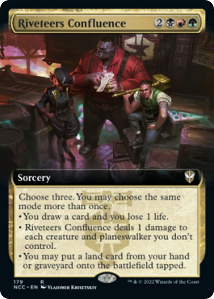 Image for Riveteers Confluence (Extended Art) (179) [Commander: Streets of New Capenna]