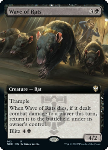 Image for Wave of Rats (Extended Art) (142) [Commander: Streets of New Capenna]