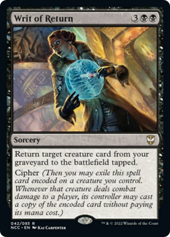 Image for Writ of Return (42) [Commander: Streets of New Capenna]