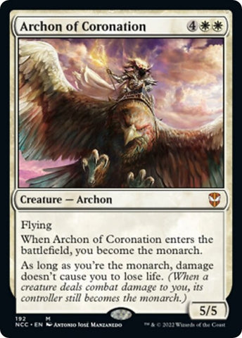 Image for Archon of Coronation (192) [Commander: Streets of New Capenna]