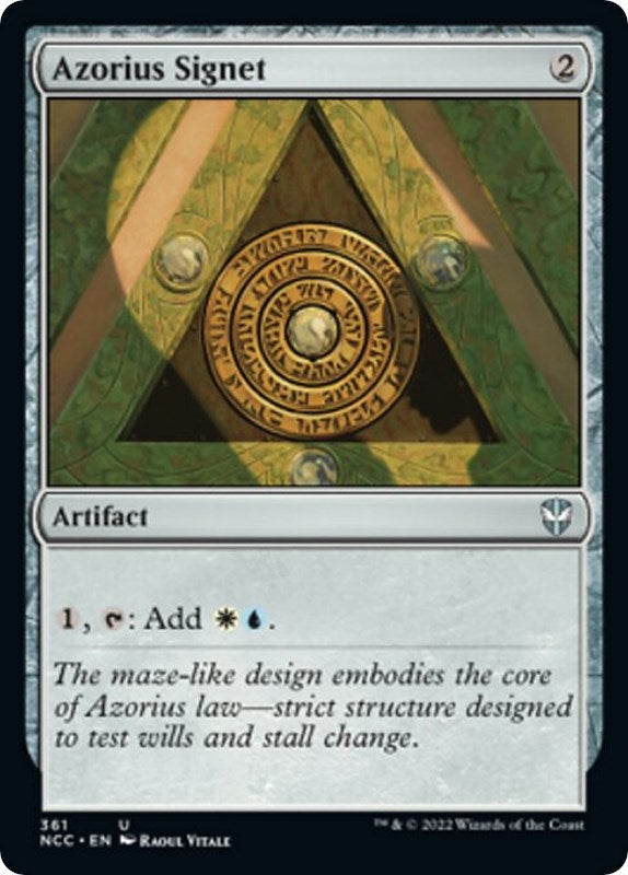 Image for Azorius Signet (361) [Commander: Streets of New Capenna]