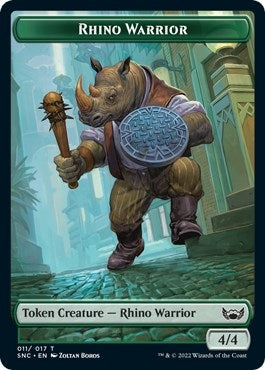 Image for Rhino Warrior Token (11) - Magic: The Gathering