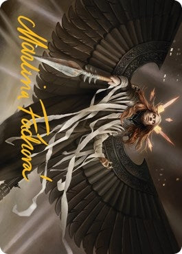 Image for Angel of Suffering Art Card (Gold-Stamped Signature) (16) [Art Series: Streets of New Capenna]