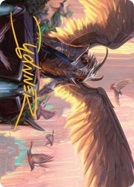 Image for Falco Spara, Pactweaver Art Card (25/81) (Gold-Stamped Signature) (25) [Art Series: Streets of New Capenna]