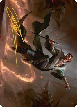 Image for Fleetfoot Dancer Art Card (Gold-Stamped Signature) (26) [Art Series: Streets of New Capenna]
