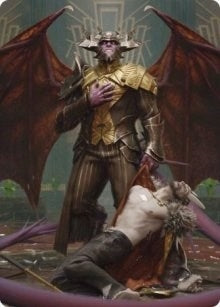 Image for Ob Nixilis, the Adversary Art Card (31/81) (31) [Art Series: Streets of New Capenna]