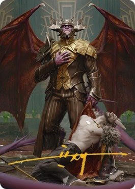 Image for Ob Nixilis, the Adversary Art Card (31/81) (Gold-Stamped Signature) (31) [Art Series: Streets of New Capenna]