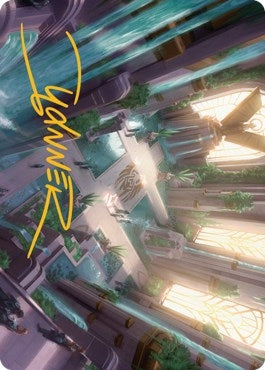 Image for Spara's Headquarters Art Card (Gold-Stamped Signature) (36) [Art Series: Streets of New Capenna]