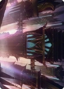 Image for Skybridge Towers Art Card (37) [Art Series: Streets of New Capenna]