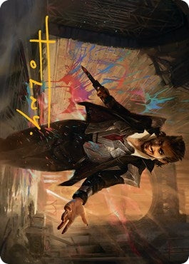 Image for Anhelo, the Painter Art Card (Gold-Stamped Signature) (38) [Art Series: Streets of New Capenna]