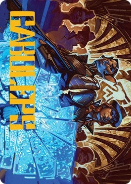 Image for Contractual Safeguard Art Card (Gold-Stamped Signature) (50) [Art Series: Streets of New Capenna]