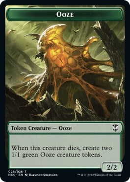Image for Ooze (026) // Treasure (015) Double-Sided Token (26 // 15) [Commander: Streets of New Capenna]