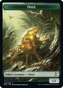 Image for Ooze (025) // Treasure (015) Double-Sided Token (25 // 15) [Commander: Streets of New Capenna]