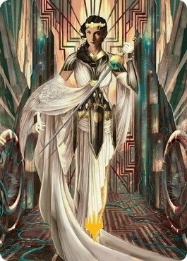 Image for Elspeth Resplendent Art Card (64/81) (Gold-Stamped) (64) [Art Series: Streets of New Capenna]