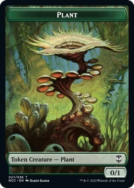 Image for Plant // Treasure (015) Double-Sided Token (27 // 15) [Commander: Streets of New Capenna]
