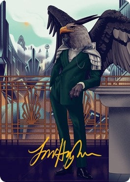 Image for Falco Spara, Pactweaver Art Card (67/81) (Gold-Stamped Signature) (67) [Art Series: Streets of New Capenna]