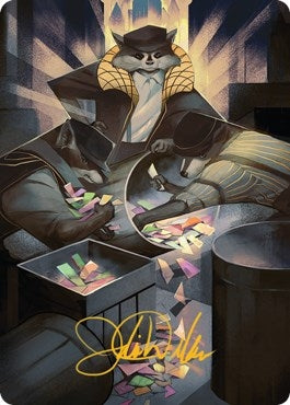 Image for Masked Bandits Art Card (Gold-Stamped Signature) (69) [Art Series: Streets of New Capenna]