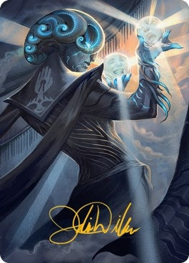 Image for Queza, Augur of Agonies Art Card (Gold-Stamped Signature) (75) [Art Series: Streets of New Capenna]