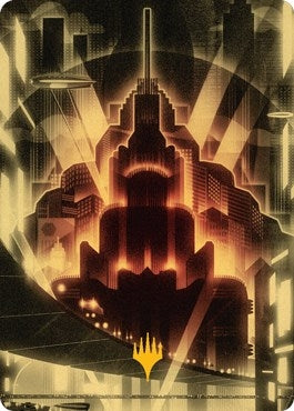 Image for Plains Art Card (Gold-Stamped) (79) [Art Series: Streets of New Capenna]