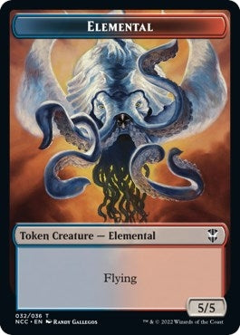 Image for Elemental (032) // Rogue Double-Sided Token (32 // 7) [Commander: Streets of New Capenna]