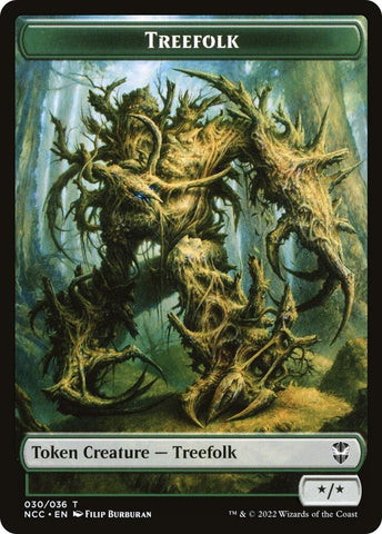 Image for Treefolk // Spider Double-Sided Token (30 // 29) [Commander: Streets of New Capenna]