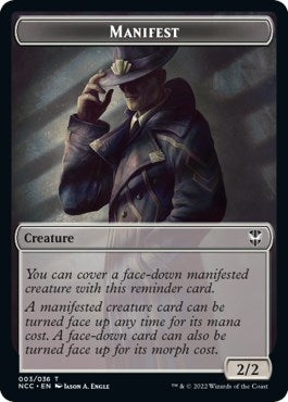 Image for Manifest // Copy Double-Sided Token (3 // 1) [Commander: Streets of New Capenna]