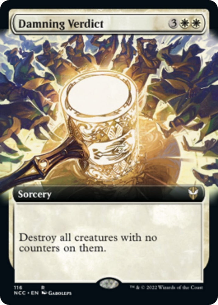 Image for Damning Verdict (Extended Art) (116) [Commander: Streets of New Capenna]