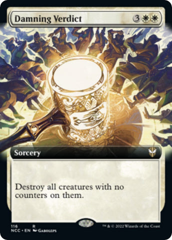 Image for Damning Verdict (Extended Art) (116) [Commander: Streets of New Capenna]