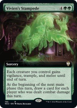 Image for Vivien's Stampede (Extended Art) (165) [Commander: Streets of New Capenna]