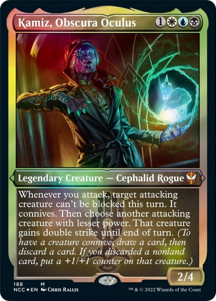 Image for Kamiz, Obscura Oculus (Display Commander) - Thick Stock (188) [Commander: Streets of New Capenna]