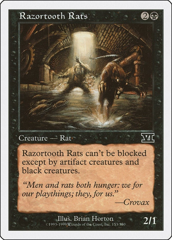 Image for Razortooth Rats (153) - Magic: The Gathering