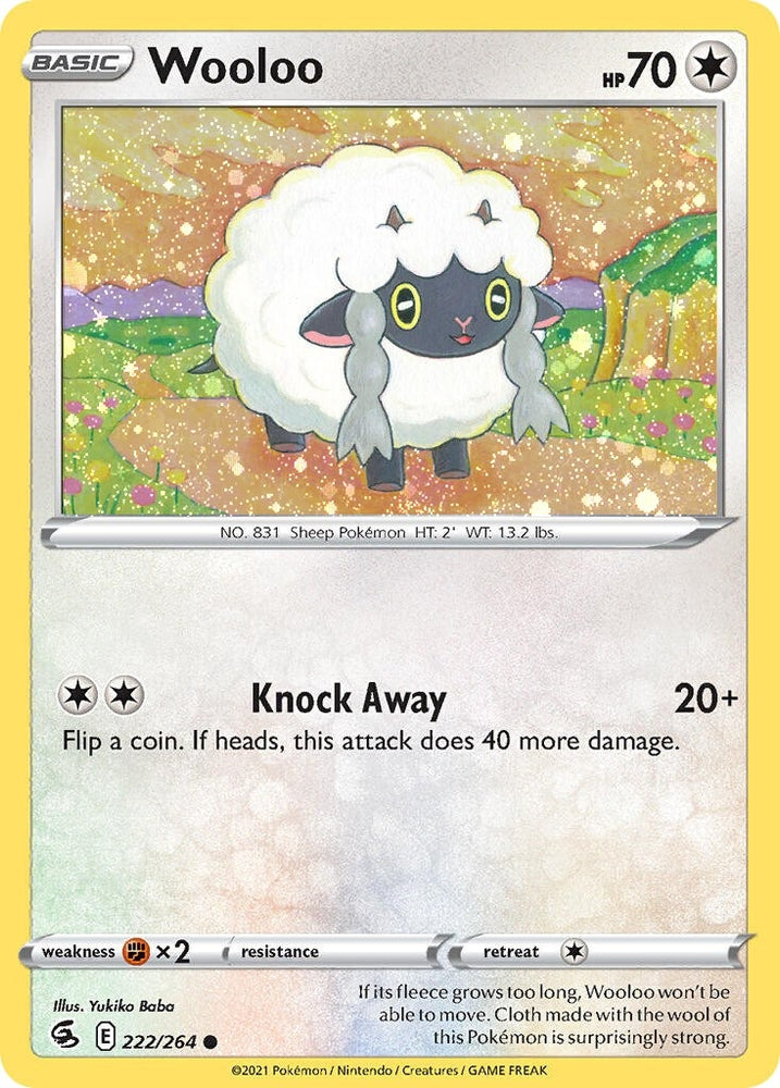 Wooloo - 222/264 (Cosmos Holo) (222/264) (Miscellaneous Cards & Products)