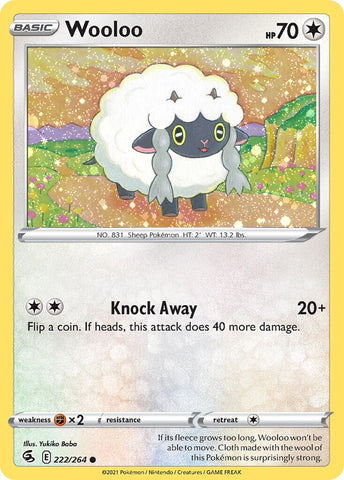 Wooloo - 222/264 (Cosmos Holo) (222/264) (Miscellaneous Cards & Products)
