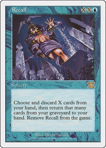 Image for Recall (92) - Magic: The Gathering